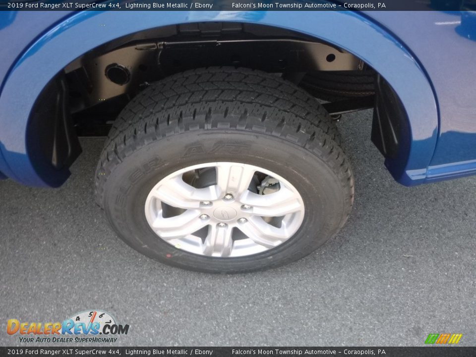 2019 Ford Ranger XLT SuperCrew 4x4 Lightning Blue Metallic / Ebony Photo #7