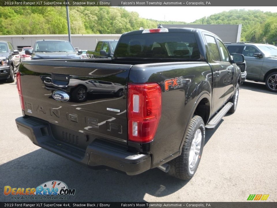 2019 Ford Ranger XLT SuperCrew 4x4 Shadow Black / Ebony Photo #2
