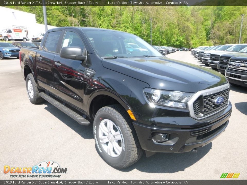 2019 Ford Ranger XLT SuperCrew 4x4 Shadow Black / Ebony Photo #3