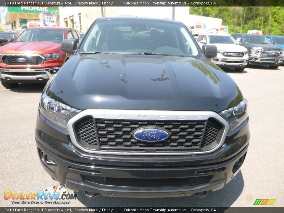 2019 Ford Ranger XLT SuperCrew 4x4 Shadow Black / Ebony Photo #4