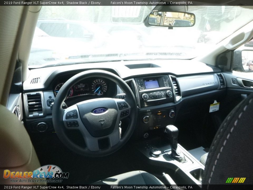 2019 Ford Ranger XLT SuperCrew 4x4 Shadow Black / Ebony Photo #9