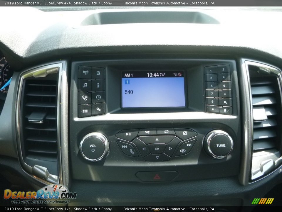 2019 Ford Ranger XLT SuperCrew 4x4 Shadow Black / Ebony Photo #13