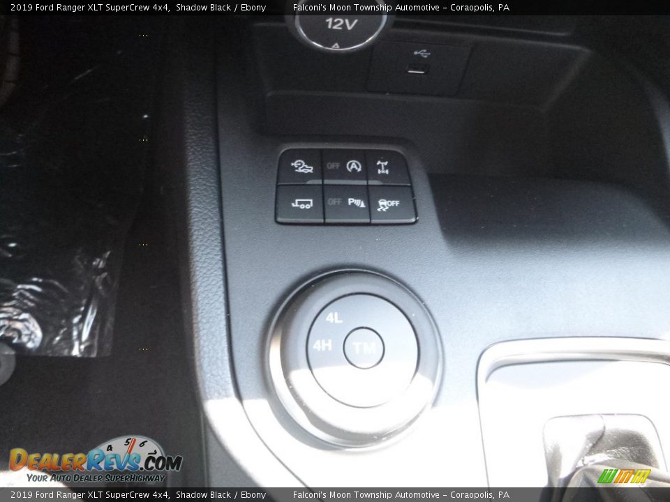 2019 Ford Ranger XLT SuperCrew 4x4 Shadow Black / Ebony Photo #15