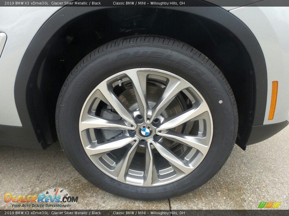 2019 BMW X3 xDrive30i Glacier Silver Metallic / Black Photo #2