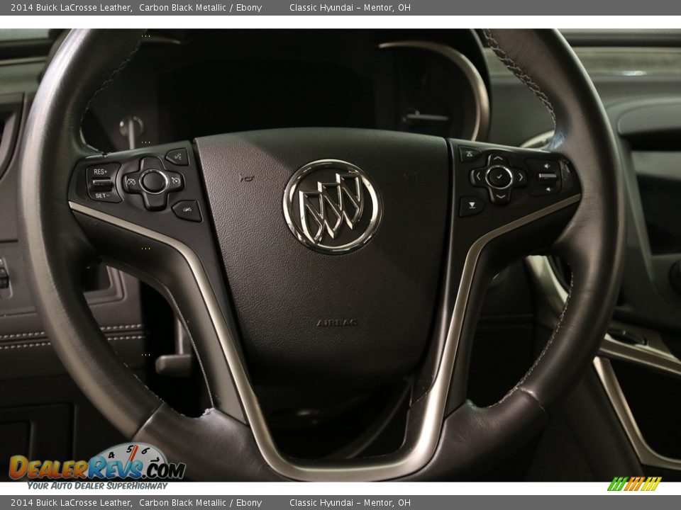 2014 Buick LaCrosse Leather Carbon Black Metallic / Ebony Photo #7