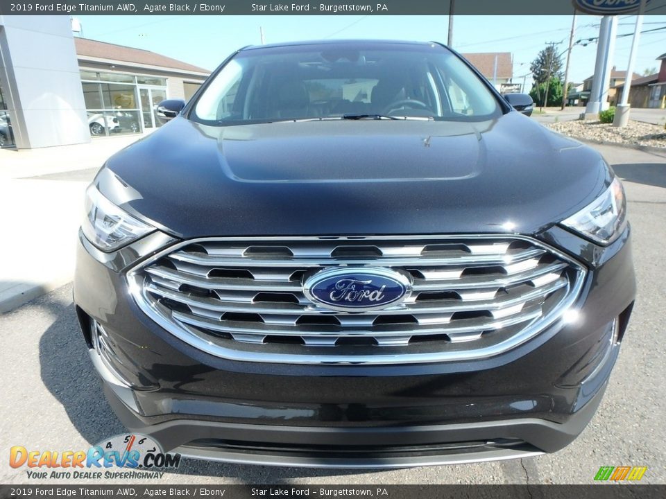 2019 Ford Edge Titanium AWD Agate Black / Ebony Photo #2