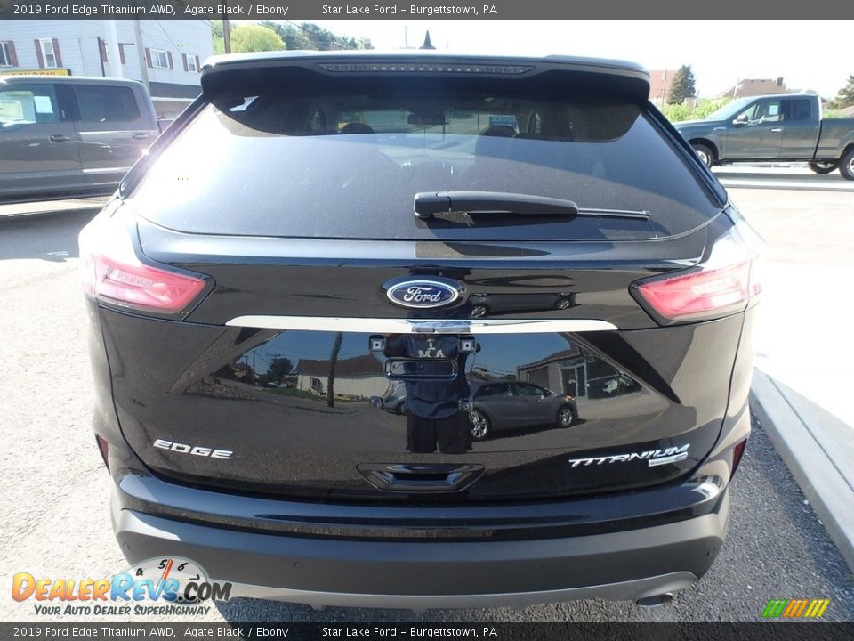 2019 Ford Edge Titanium AWD Agate Black / Ebony Photo #7