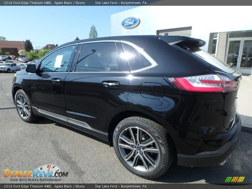2019 Ford Edge Titanium AWD Agate Black / Ebony Photo #8