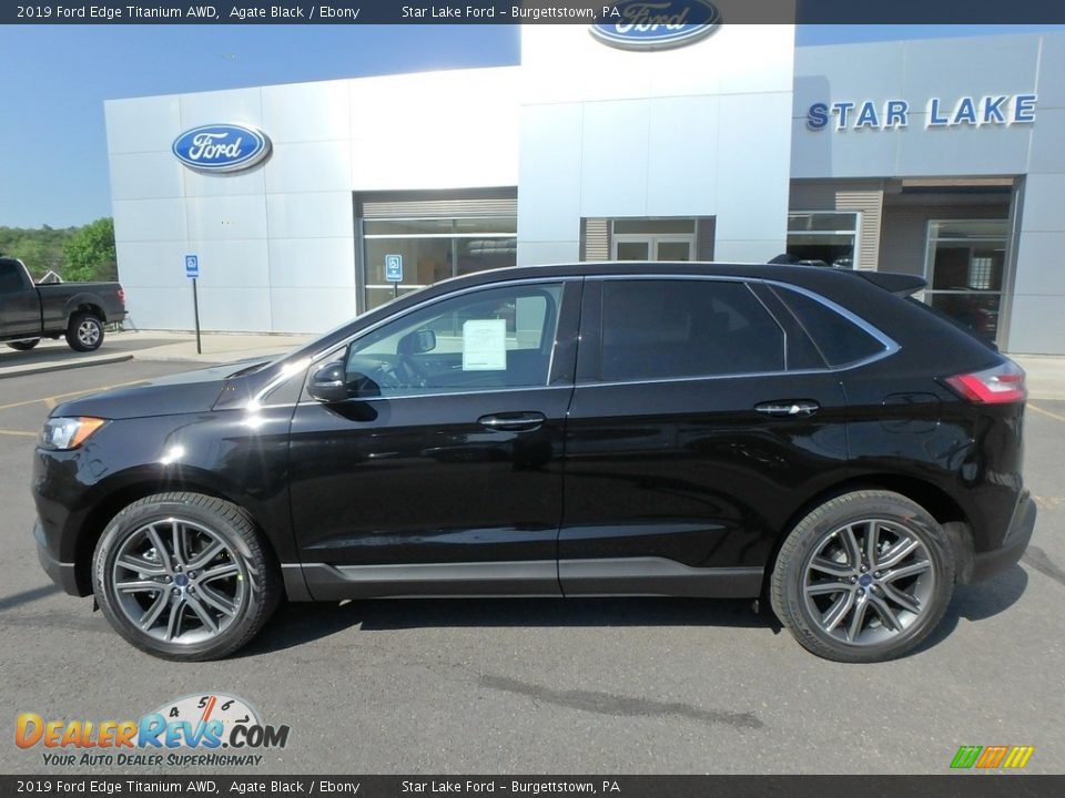 2019 Ford Edge Titanium AWD Agate Black / Ebony Photo #9