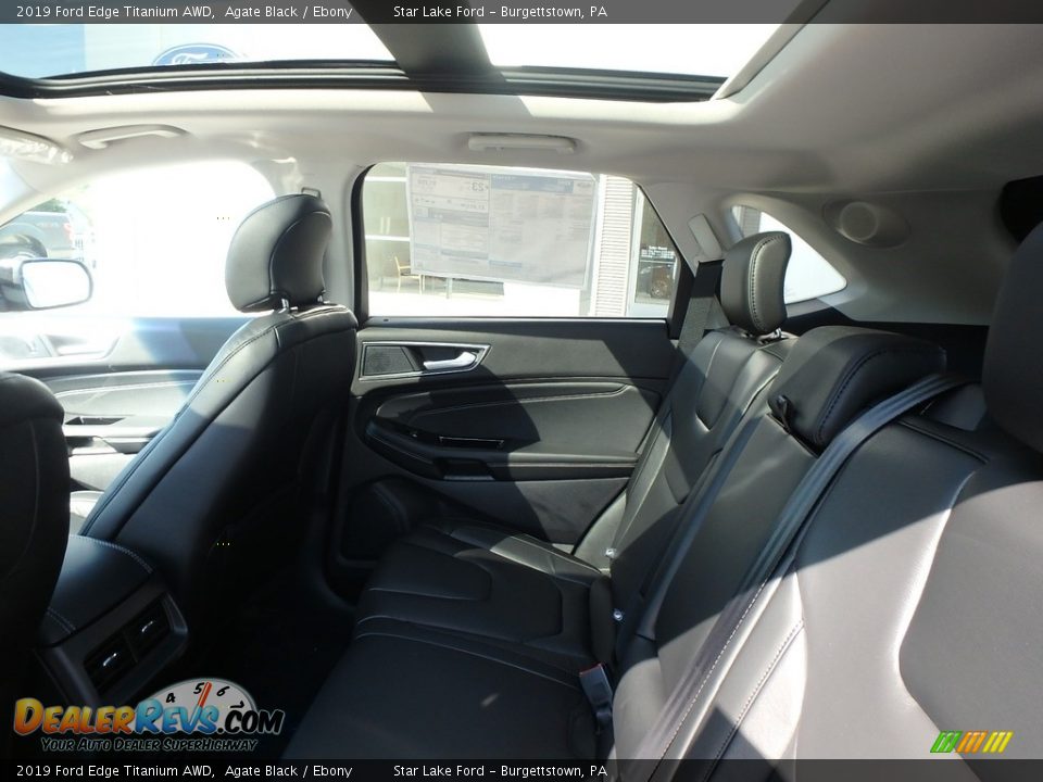 2019 Ford Edge Titanium AWD Agate Black / Ebony Photo #11