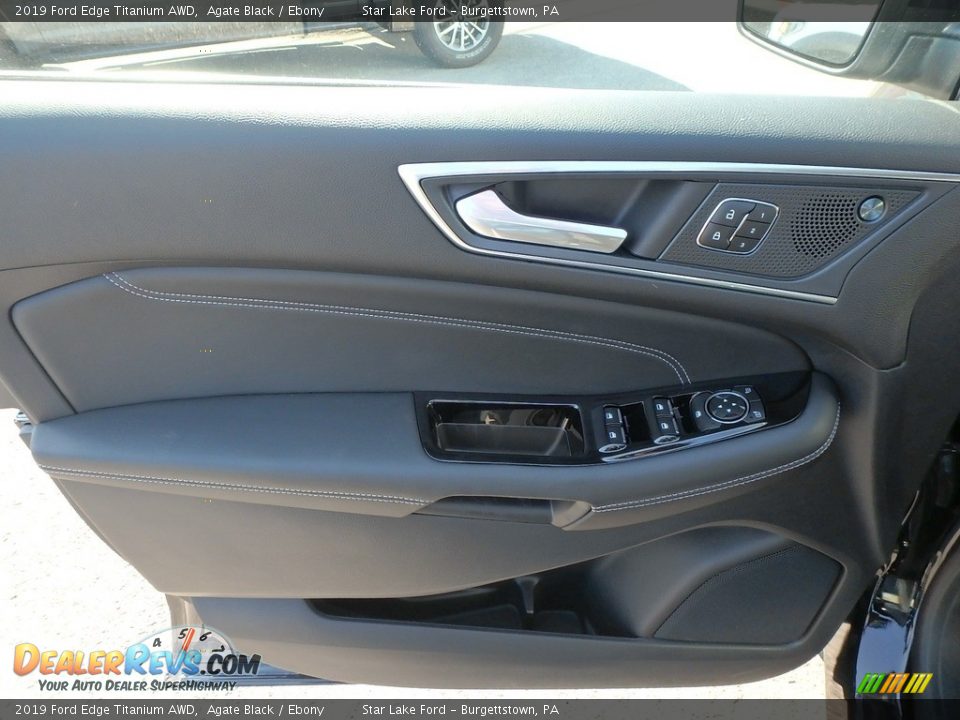 2019 Ford Edge Titanium AWD Agate Black / Ebony Photo #13