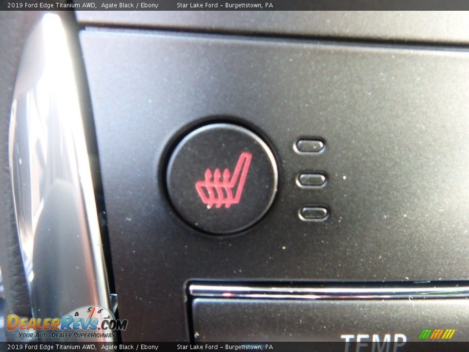2019 Ford Edge Titanium AWD Agate Black / Ebony Photo #18