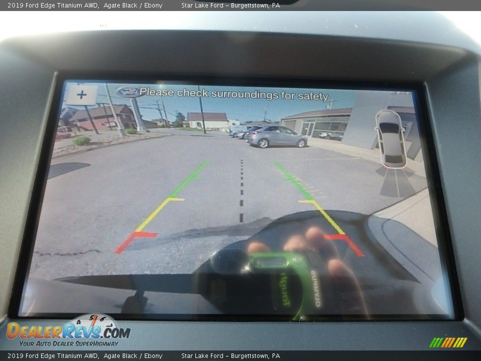 2019 Ford Edge Titanium AWD Agate Black / Ebony Photo #19
