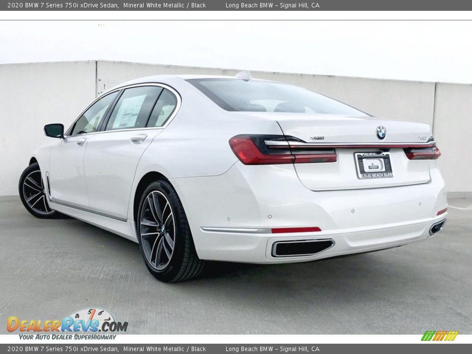 2020 BMW 7 Series 750i xDrive Sedan Mineral White Metallic / Black Photo #3