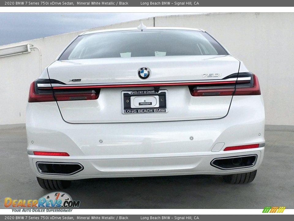 2020 BMW 7 Series 750i xDrive Sedan Mineral White Metallic / Black Photo #4