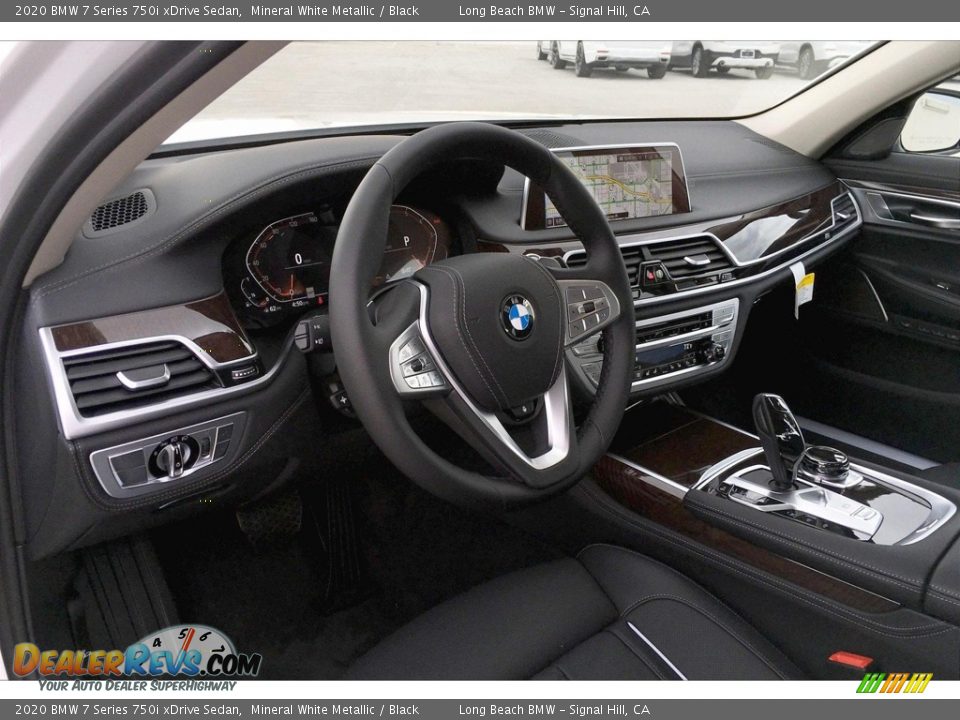 2020 BMW 7 Series 750i xDrive Sedan Mineral White Metallic / Black Photo #6