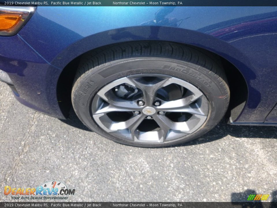 2019 Chevrolet Malibu RS Pacific Blue Metallic / Jet Black Photo #2