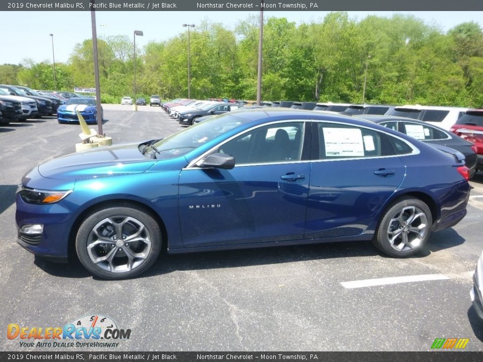 2019 Chevrolet Malibu RS Pacific Blue Metallic / Jet Black Photo #3