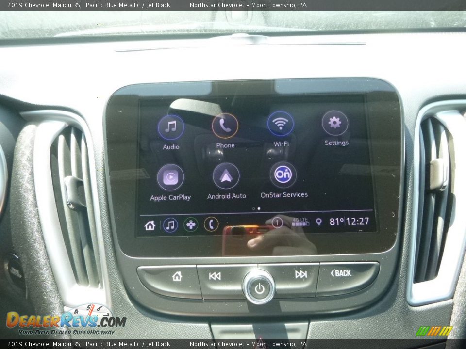 2019 Chevrolet Malibu RS Pacific Blue Metallic / Jet Black Photo #15