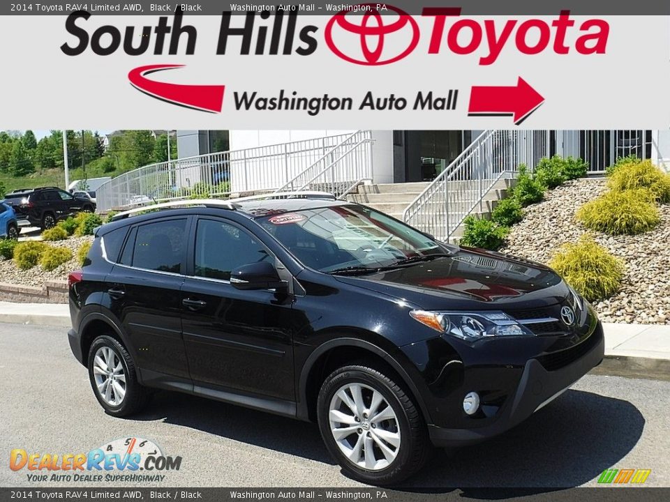 2014 Toyota RAV4 Limited AWD Black / Black Photo #1
