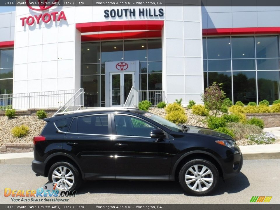 2014 Toyota RAV4 Limited AWD Black / Black Photo #2