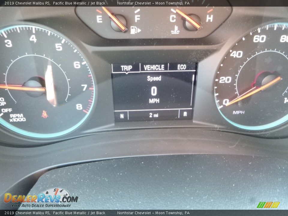 2019 Chevrolet Malibu RS Pacific Blue Metallic / Jet Black Photo #19