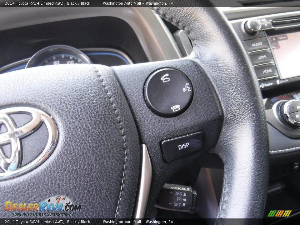 2014 Toyota RAV4 Limited AWD Black / Black Photo #22