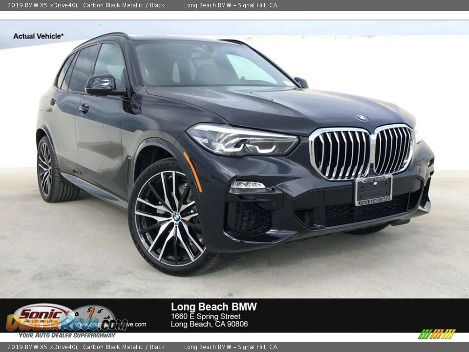 2019 BMW X5 xDrive40i Carbon Black Metallic / Black Photo #1