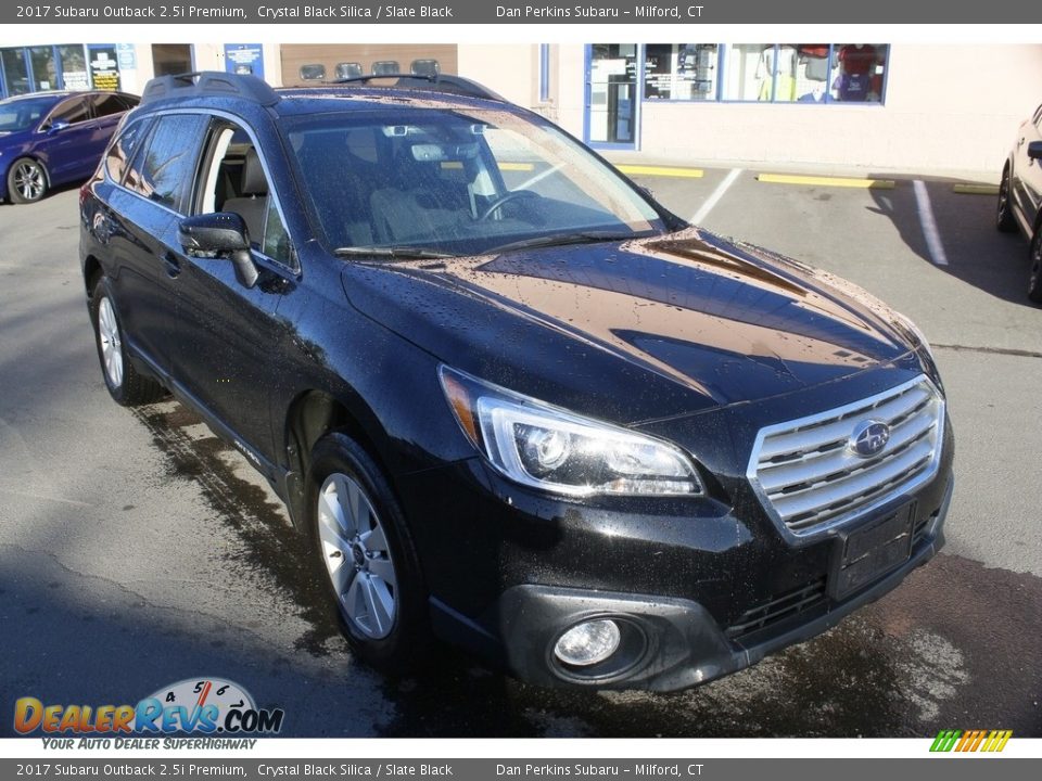 2017 Subaru Outback 2.5i Premium Crystal Black Silica / Slate Black Photo #3