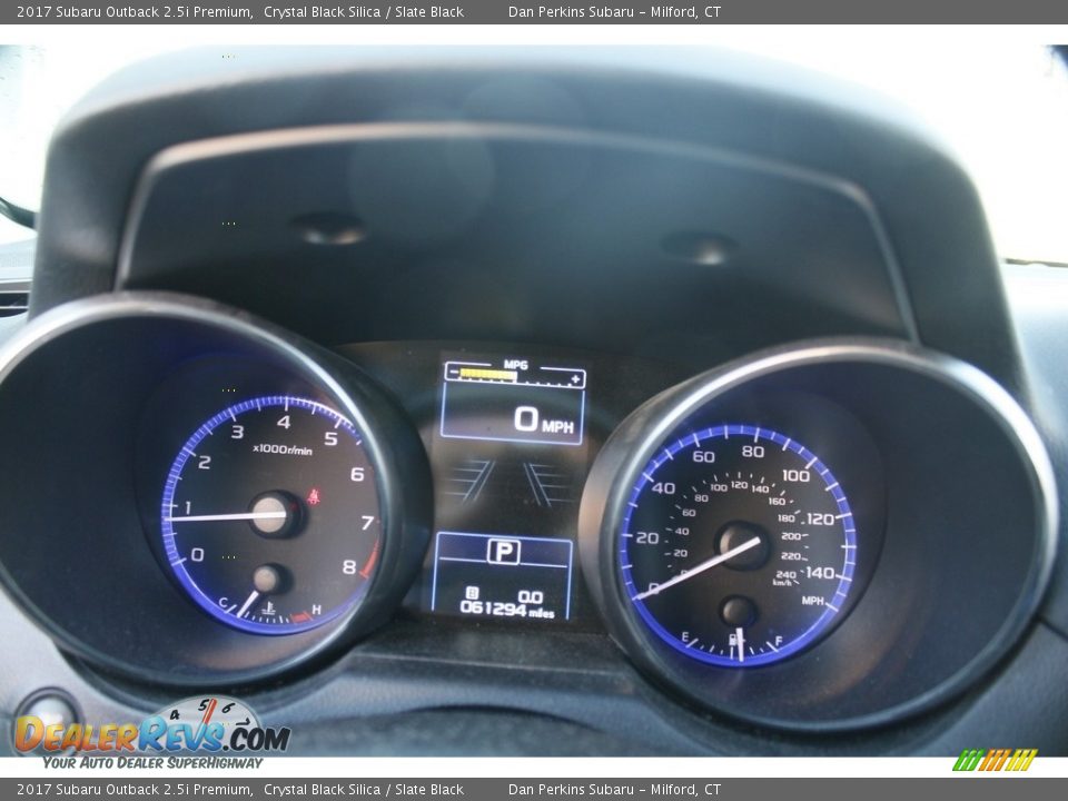 2017 Subaru Outback 2.5i Premium Crystal Black Silica / Slate Black Photo #17