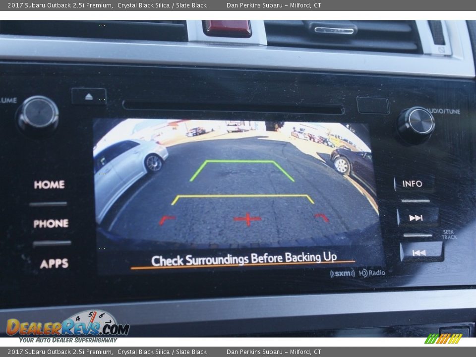 2017 Subaru Outback 2.5i Premium Crystal Black Silica / Slate Black Photo #19
