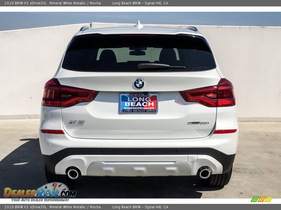2019 BMW X3 sDrive30i Mineral White Metallic / Mocha Photo #3