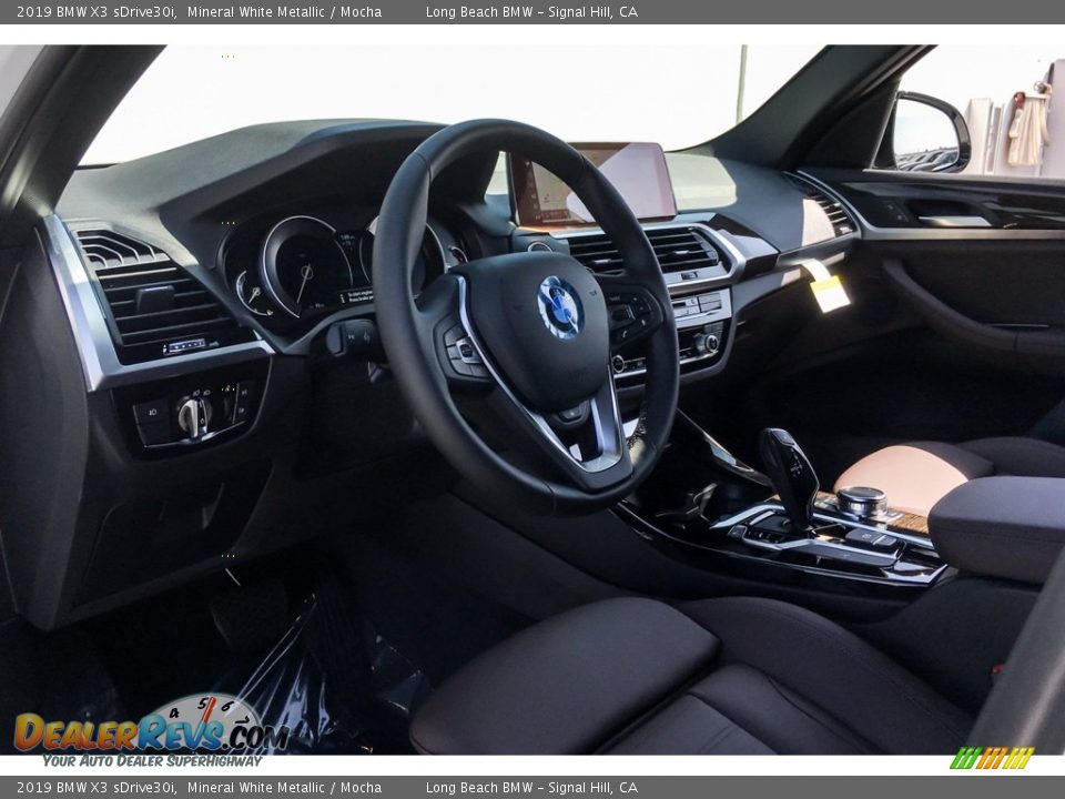 2019 BMW X3 sDrive30i Mineral White Metallic / Mocha Photo #4