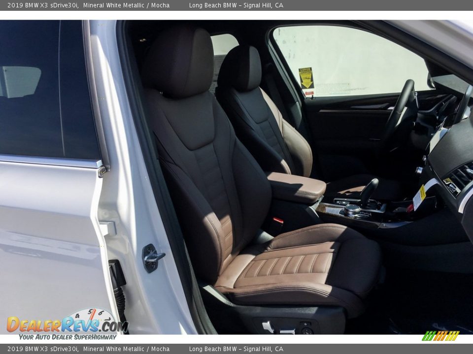 2019 BMW X3 sDrive30i Mineral White Metallic / Mocha Photo #5