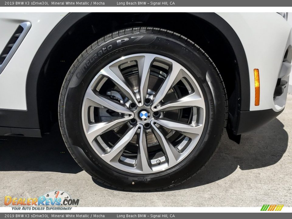 2019 BMW X3 sDrive30i Mineral White Metallic / Mocha Photo #9
