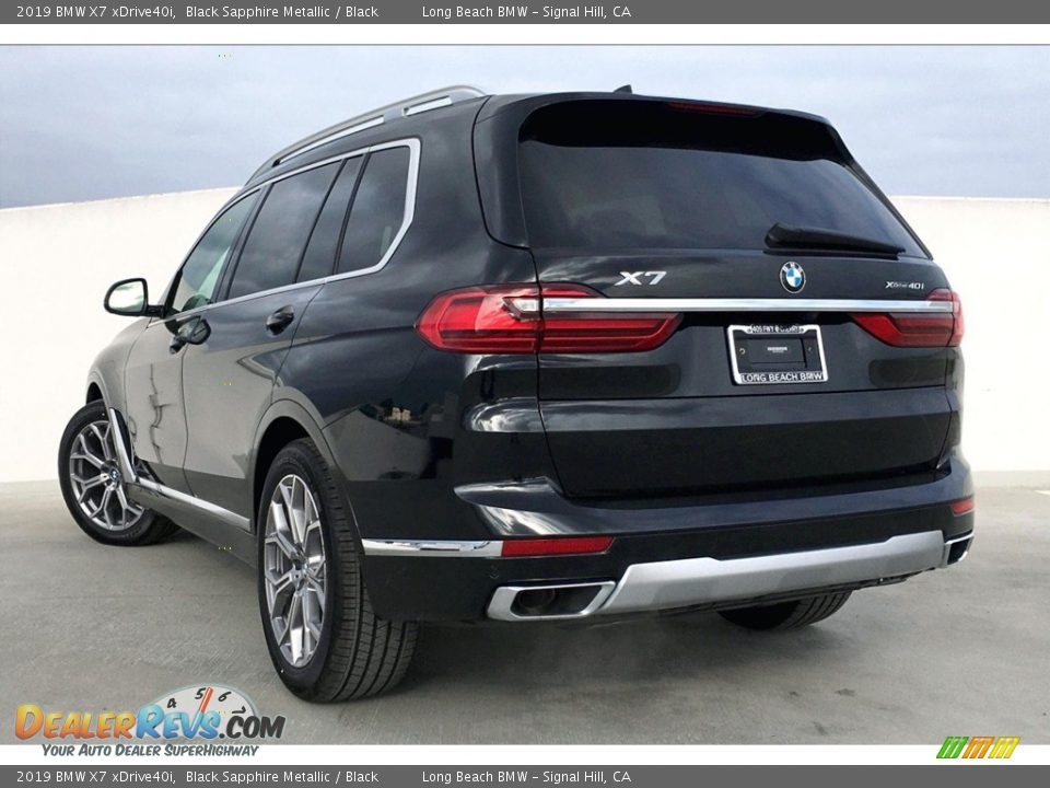 2019 BMW X7 xDrive40i Black Sapphire Metallic / Black Photo #3