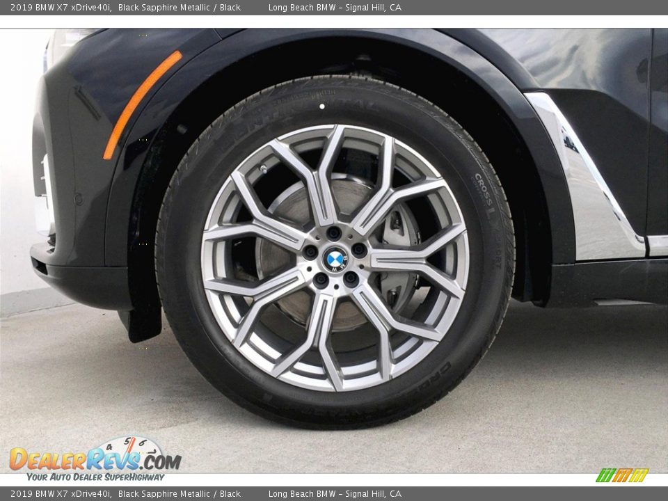 2019 BMW X7 xDrive40i Black Sapphire Metallic / Black Photo #10