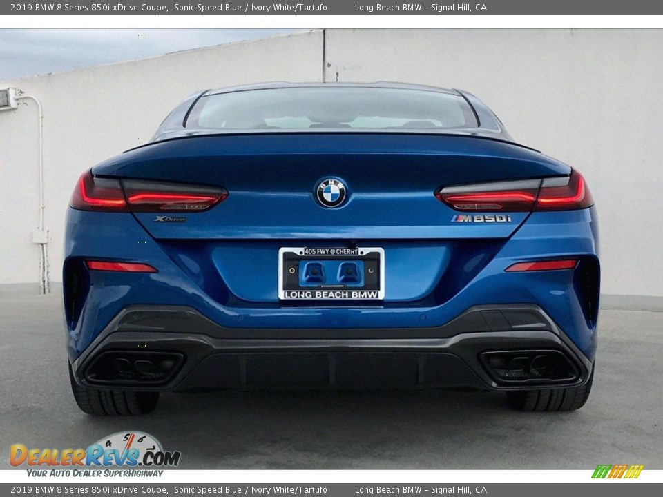2019 BMW 8 Series 850i xDrive Coupe Sonic Speed Blue / Ivory White/Tartufo Photo #4