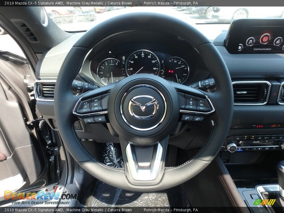 2019 Mazda CX-5 Signature AWD Steering Wheel Photo #12