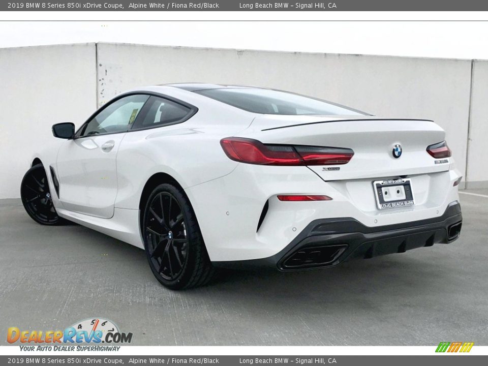 2019 BMW 8 Series 850i xDrive Coupe Alpine White / Fiona Red/Black Photo #3