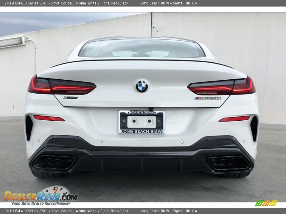 2019 BMW 8 Series 850i xDrive Coupe Alpine White / Fiona Red/Black Photo #4