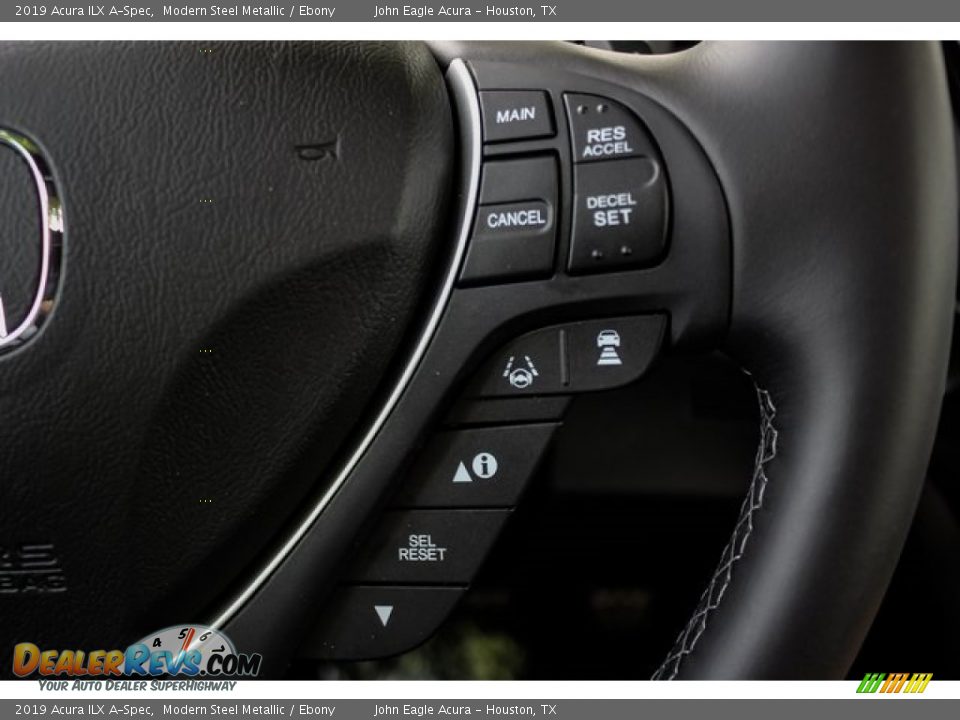 2019 Acura ILX A-Spec Modern Steel Metallic / Ebony Photo #33