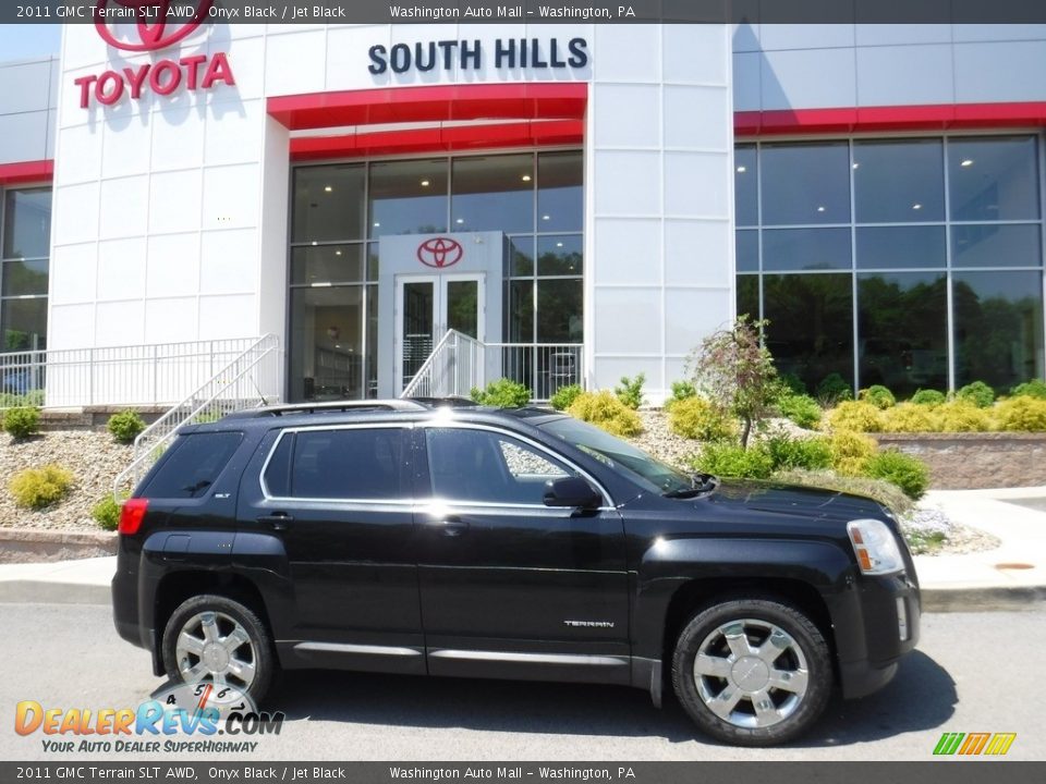 2011 GMC Terrain SLT AWD Onyx Black / Jet Black Photo #2