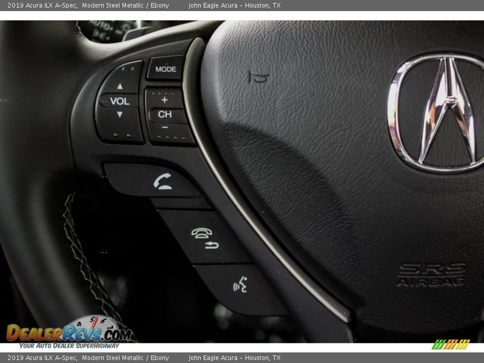 2019 Acura ILX A-Spec Modern Steel Metallic / Ebony Photo #34