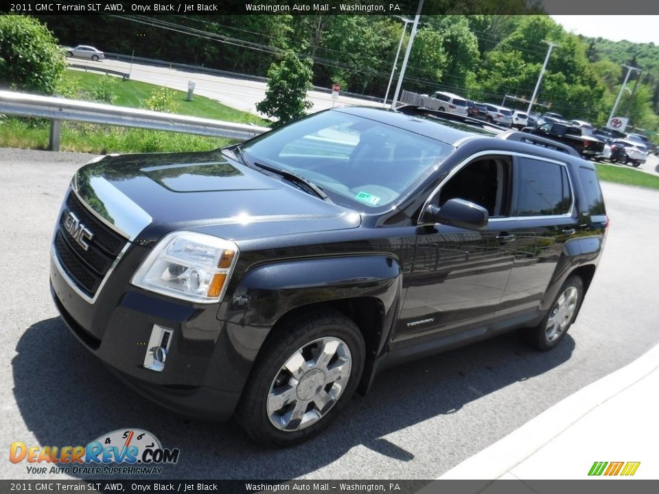 2011 GMC Terrain SLT AWD Onyx Black / Jet Black Photo #7