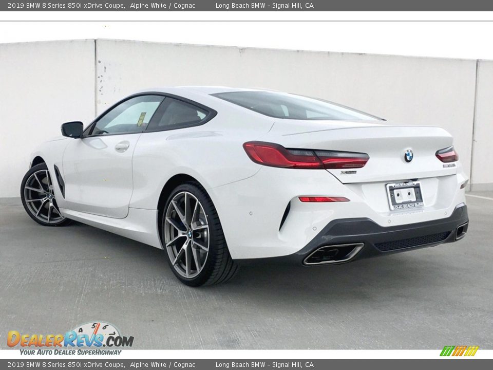 2019 BMW 8 Series 850i xDrive Coupe Alpine White / Cognac Photo #3