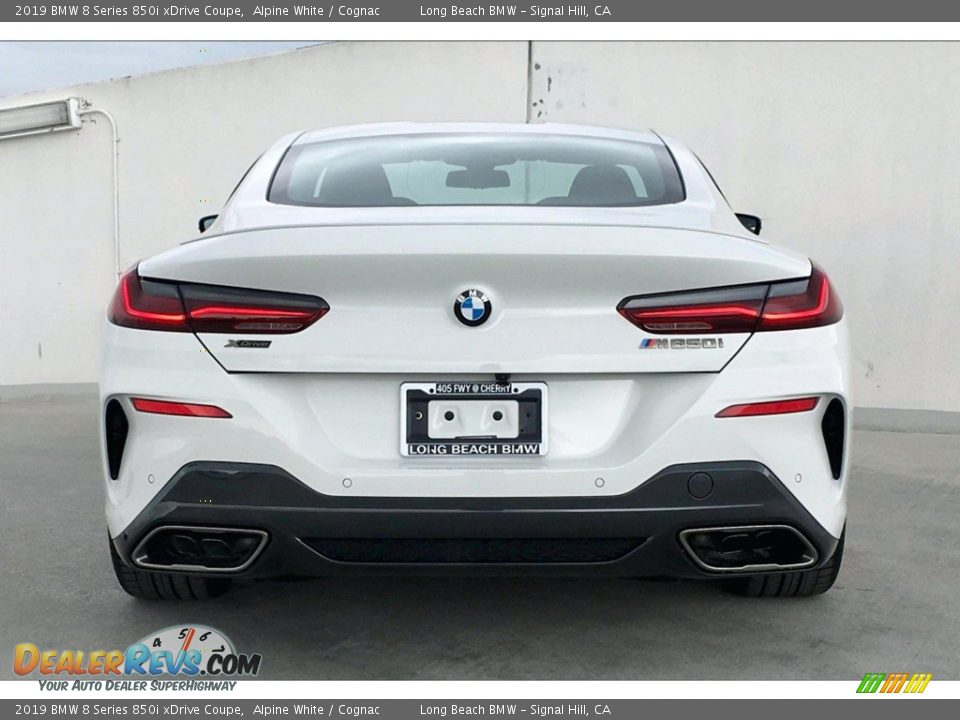 2019 BMW 8 Series 850i xDrive Coupe Alpine White / Cognac Photo #4