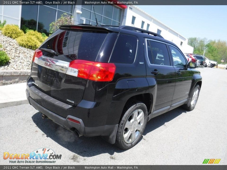 2011 GMC Terrain SLT AWD Onyx Black / Jet Black Photo #11