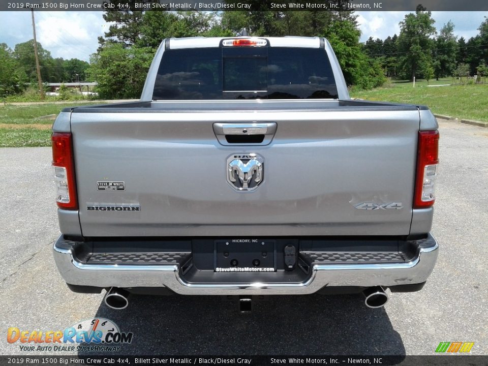 2019 Ram 1500 Big Horn Crew Cab 4x4 Billett Silver Metallic / Black/Diesel Gray Photo #7