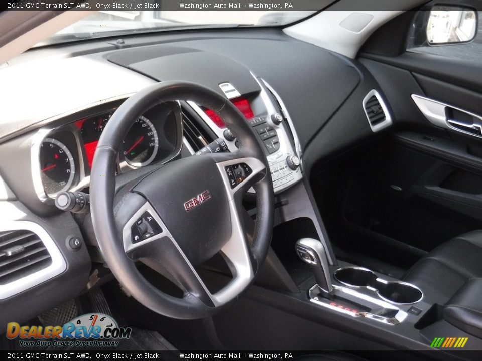 2011 GMC Terrain SLT AWD Onyx Black / Jet Black Photo #14
